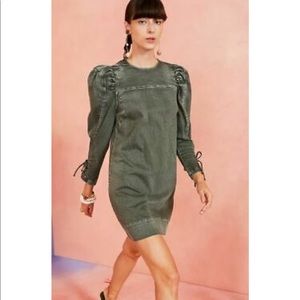 Ulla Johnson puff sleeve army dress